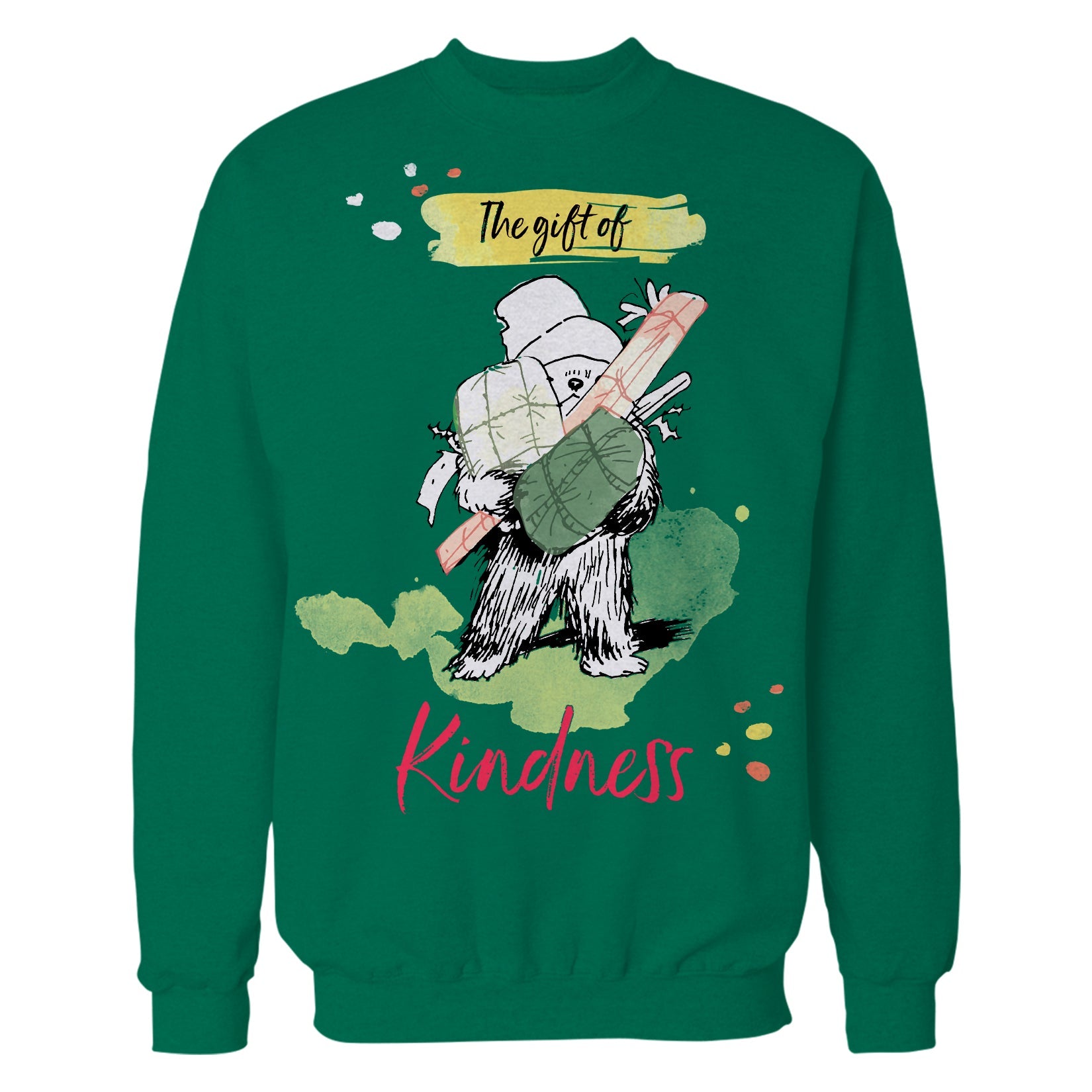 Paddington Bear Xmas Presents Kindness Sketch Amor Christmas Hat Sweatshirt