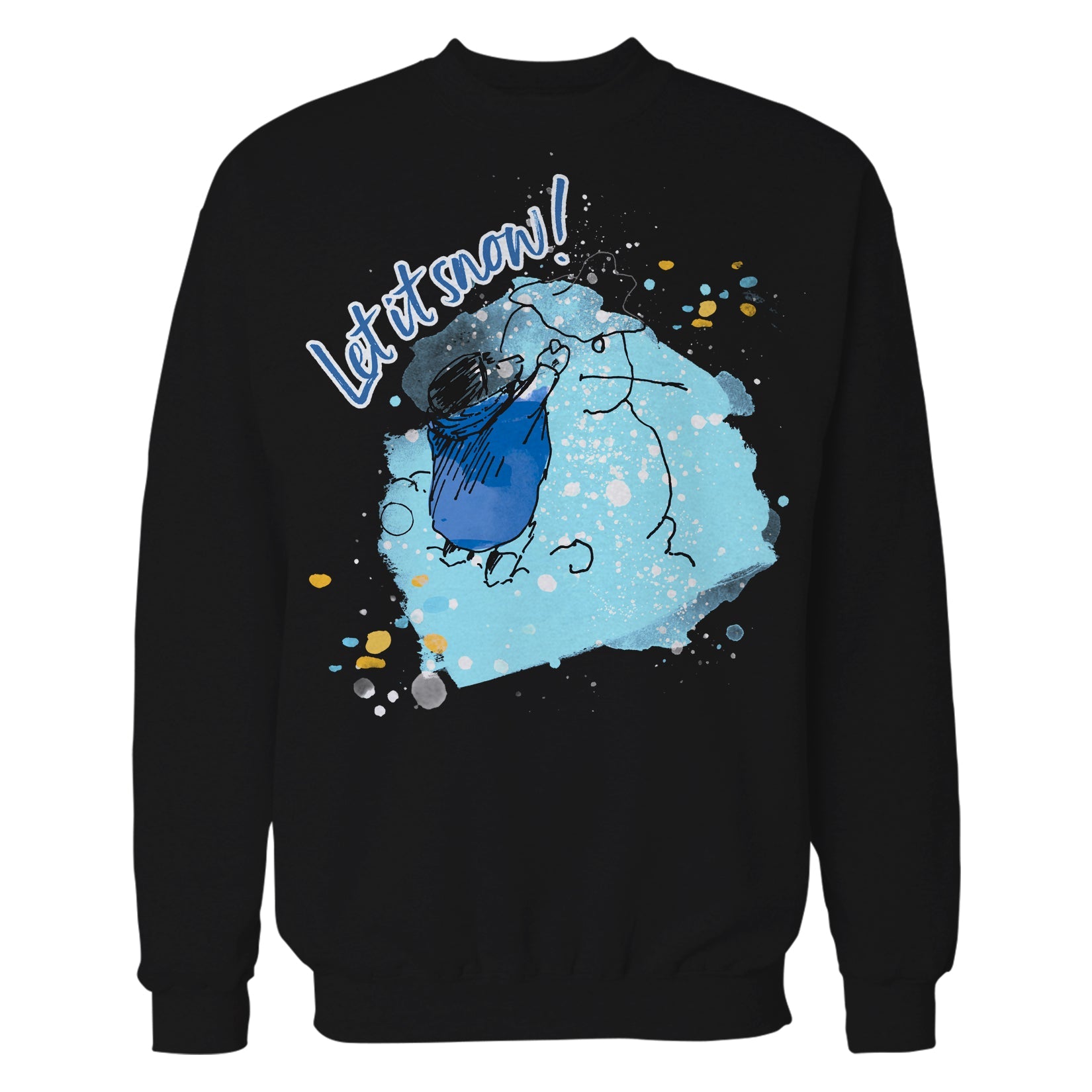 Paddington Bear Xmas Snowman Let It Snow Love Christmas Joy Sweatshirt
