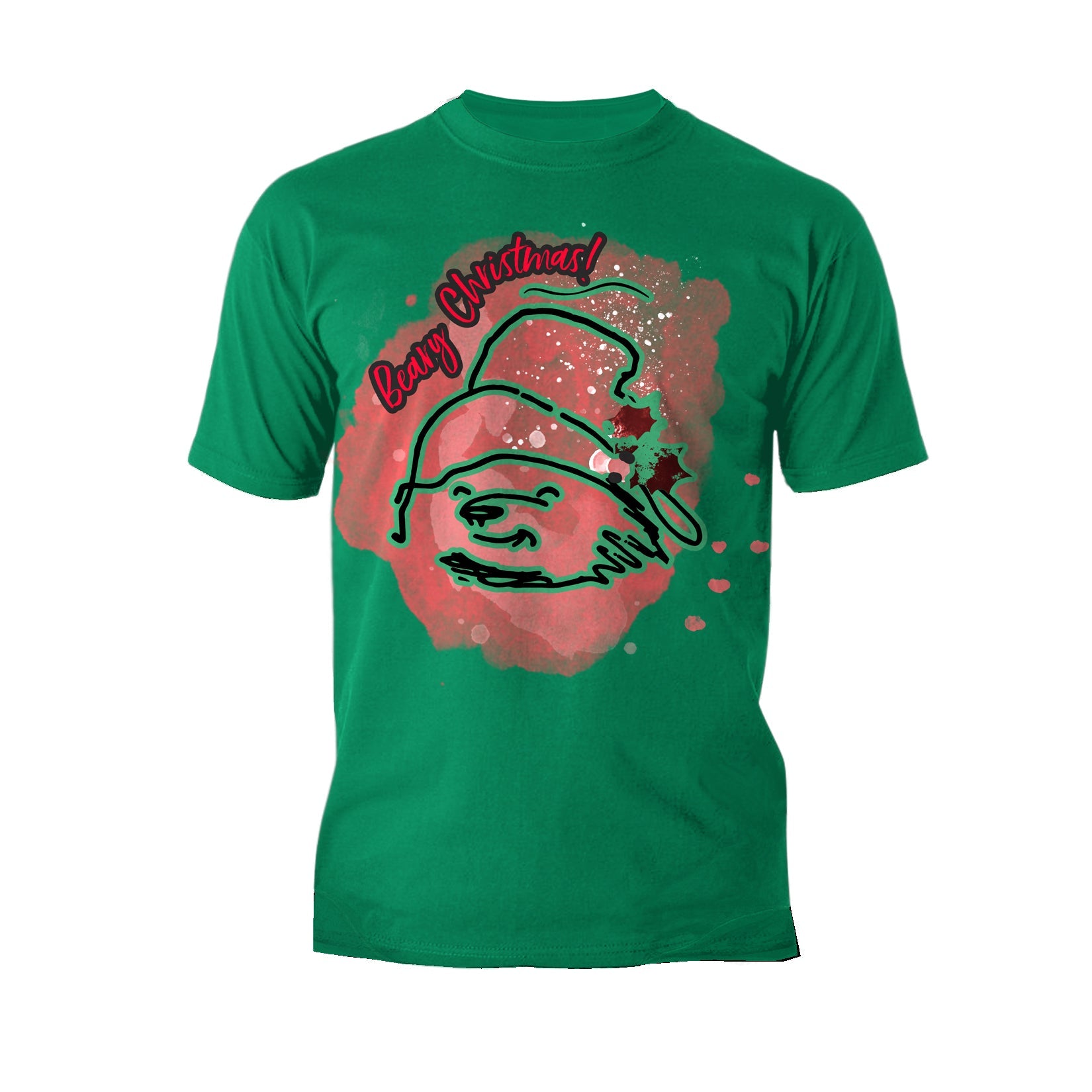 Paddington Bear Xmas Splash Beary Christmas Merry Mistletoe Men's T-Shirt