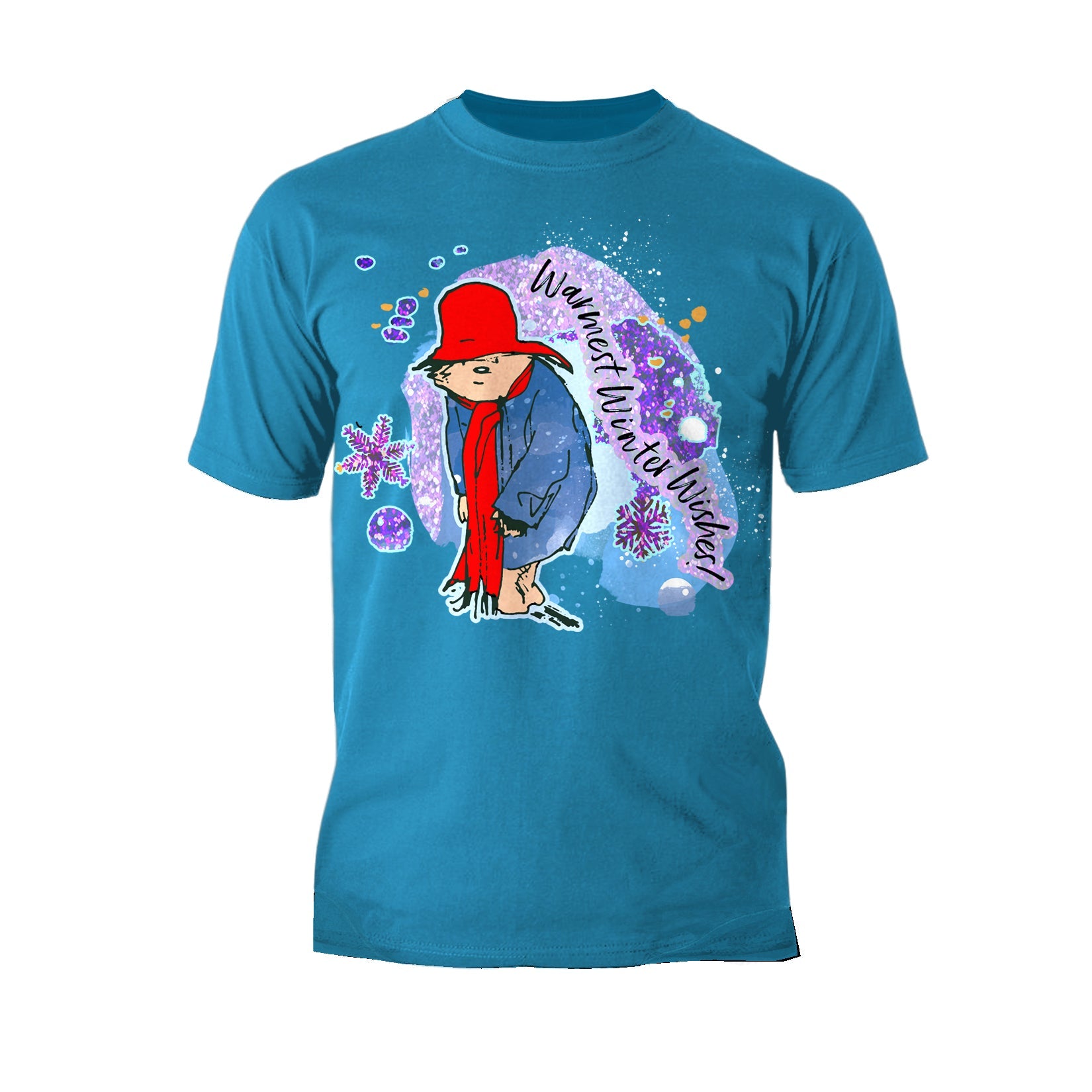 Paddington Bear Xmas Winter Wishes Love Christmas Sparkle Men's T-Shirt
