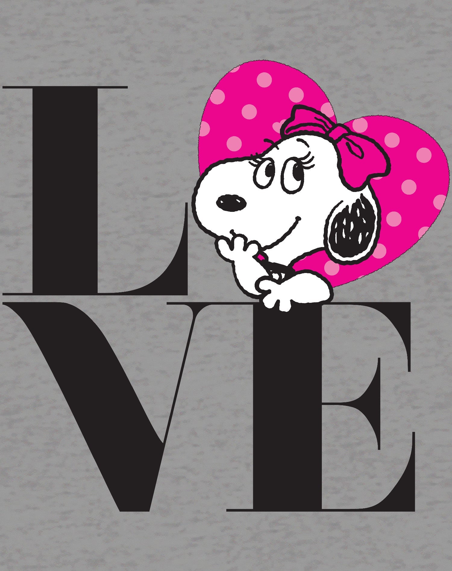 Peanuts Belle Love Official Women's T-shirt