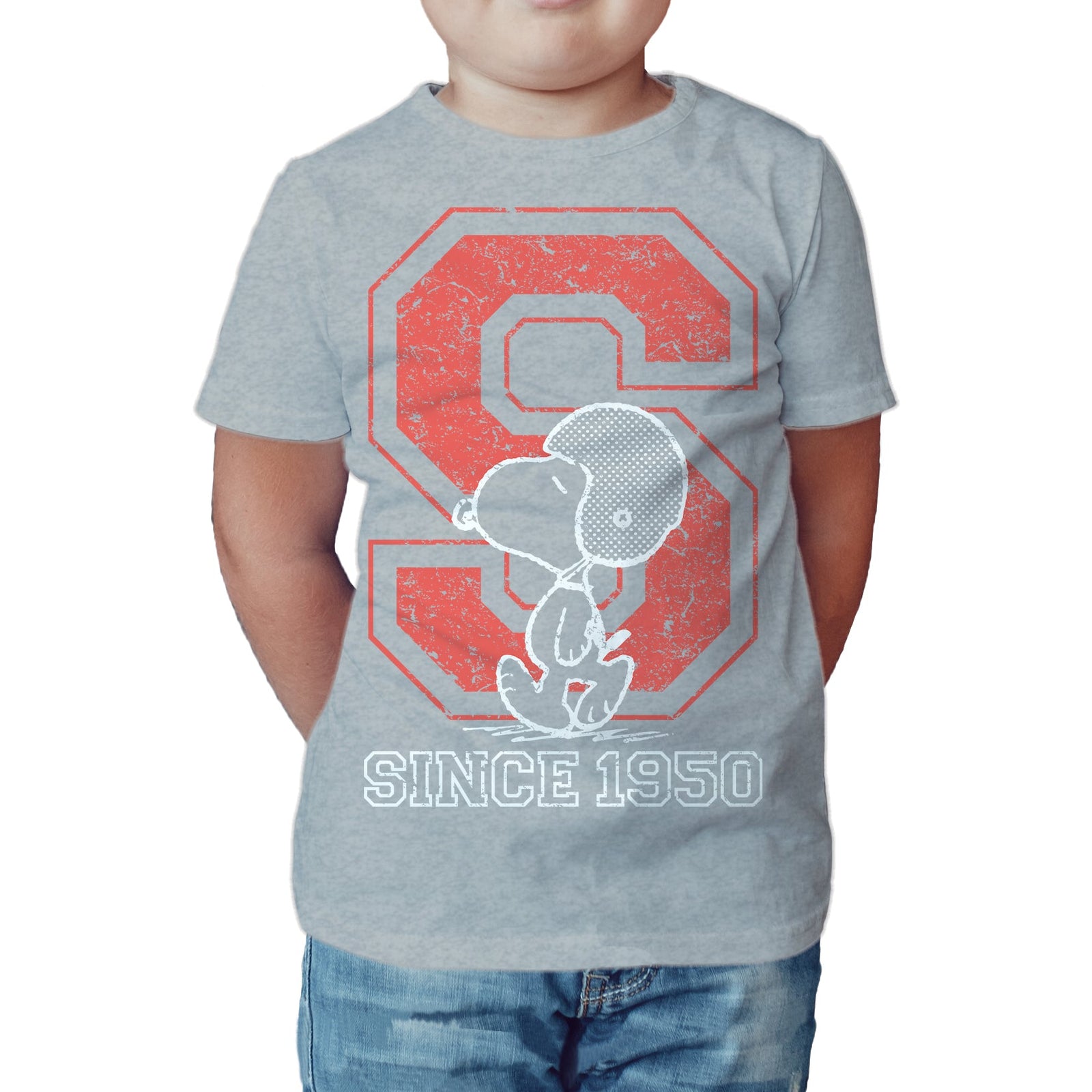 Peanuts Kids Snoopy 1950 Quarterback Official Kid's T-Shirt