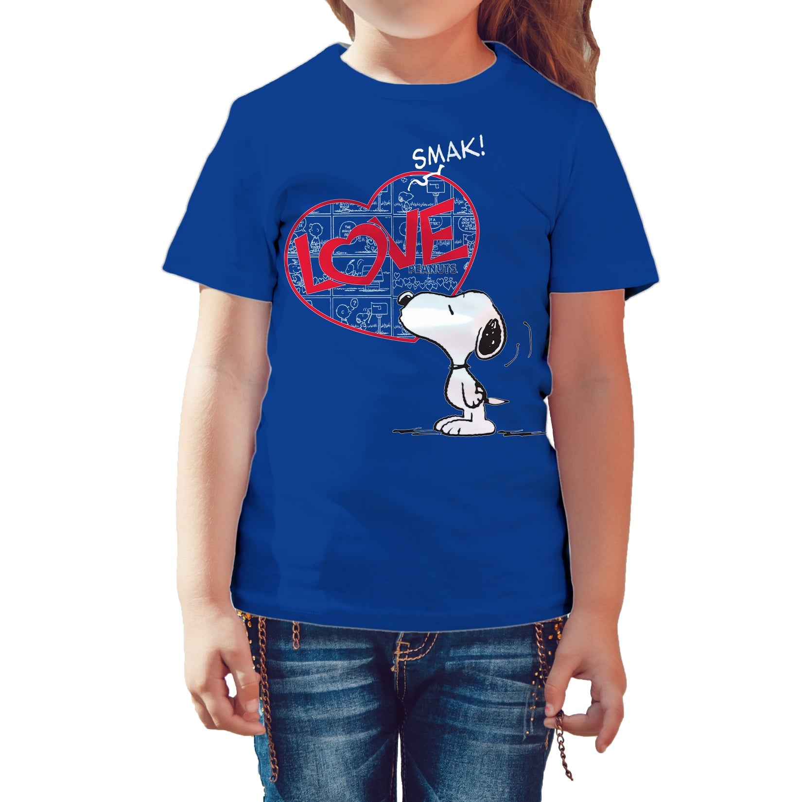 Peanuts Kids Snoopy Comic Love Smak Official Kid's T-Shirt