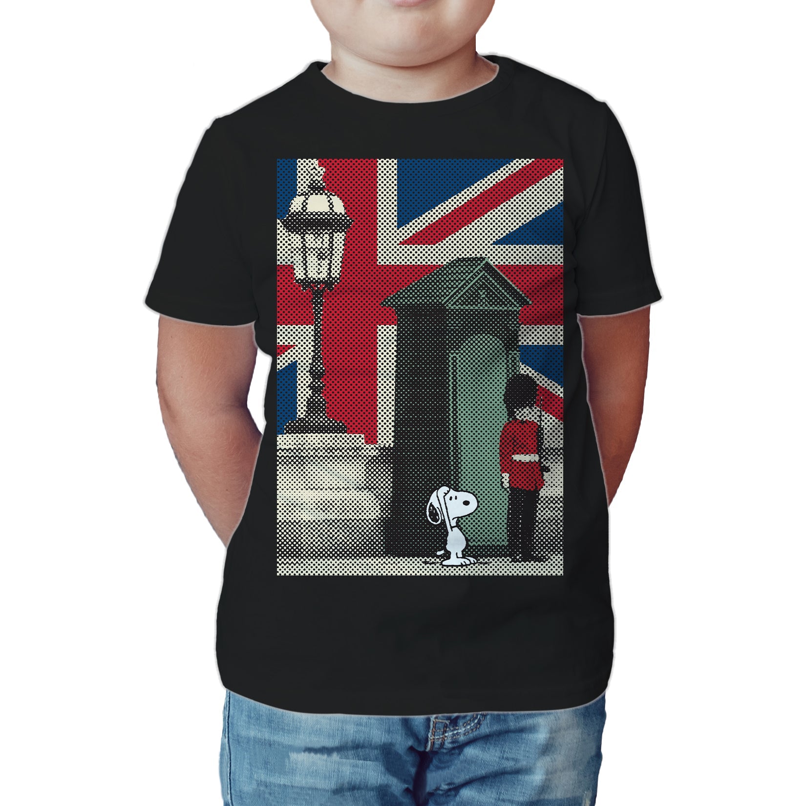 Peanuts Kids Snoopy Remix UK Beefeater Official Kid's T-Shirt