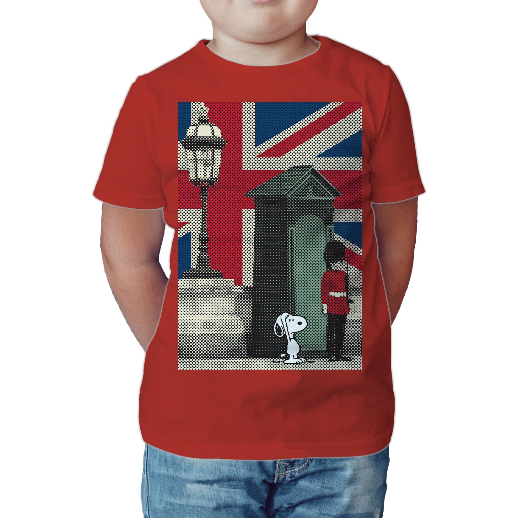 Peanuts Kids Snoopy Remix UK Beefeater Official Kid's T-Shirt