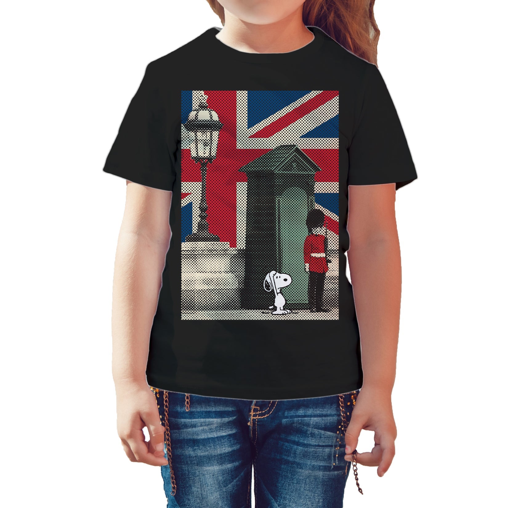 Peanuts Kids Snoopy Remix UK Beefeater Official Kid's T-Shirt