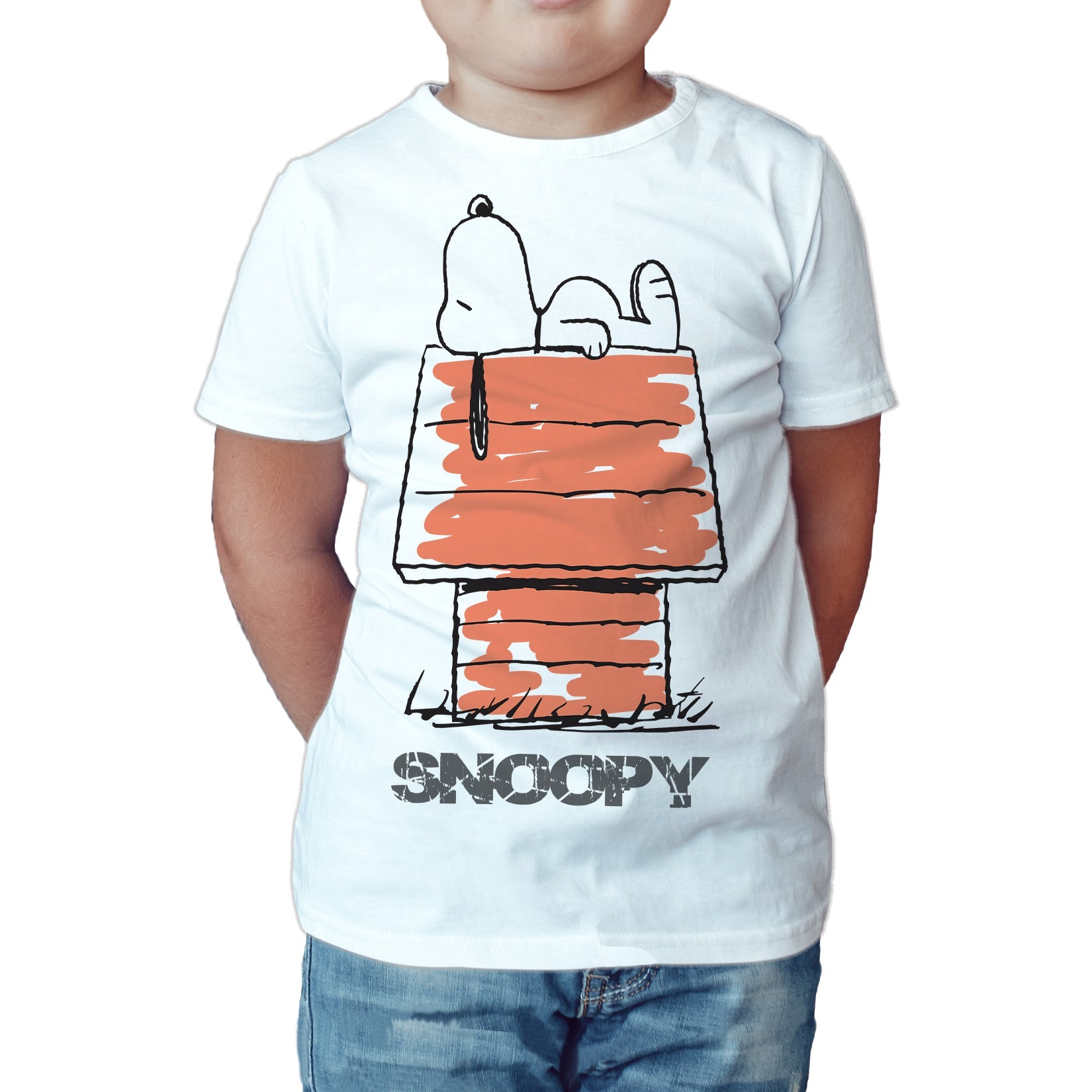 Peanuts Kids Snoopy Logo House Official Kid's T-Shirt