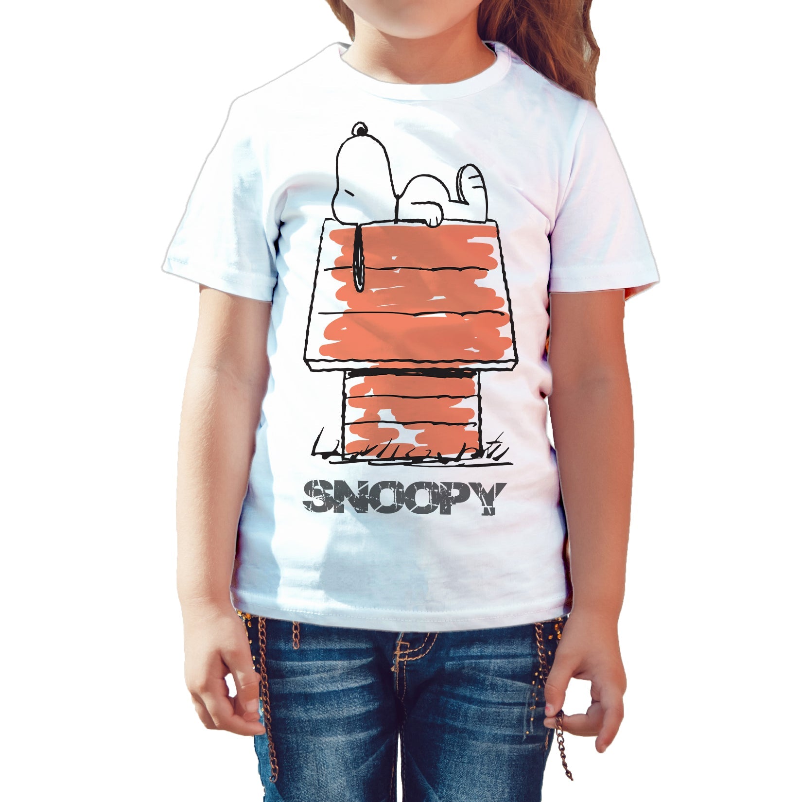 Peanuts Kids Snoopy Logo House Official Kid's T-Shirt