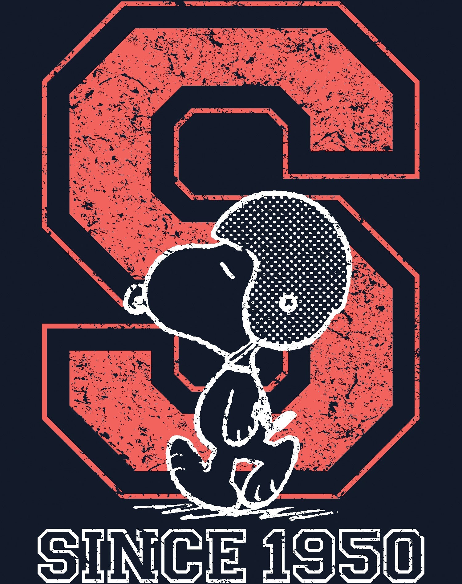 Peanuts Kids Snoopy 1950 Quarterback Official Kid's T-Shirt