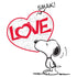 Peanuts Snoopy Comic Love Smak Official Women's T-shirt