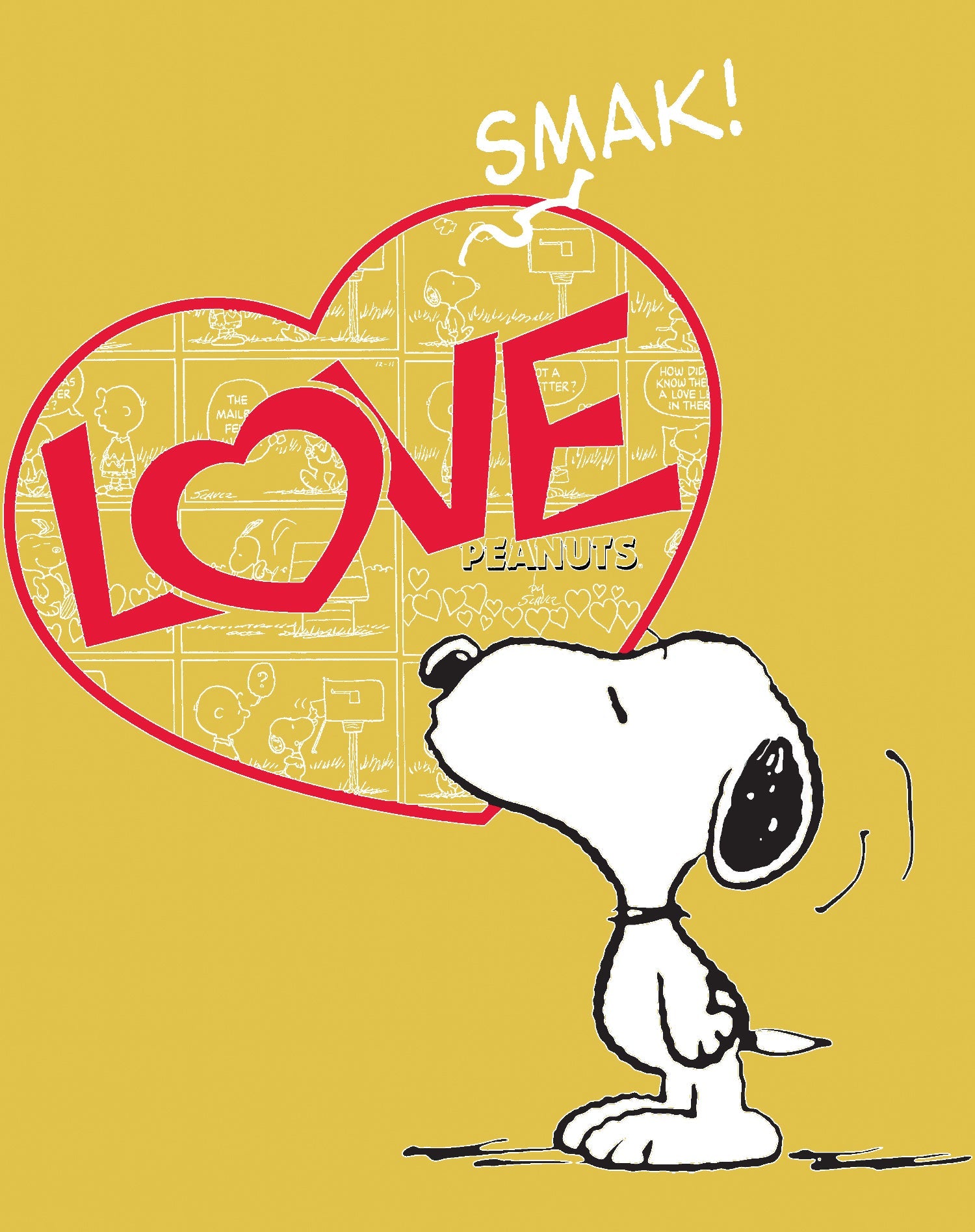 Peanuts Kids Snoopy Comic Love Smak Official Kid's T-Shirt