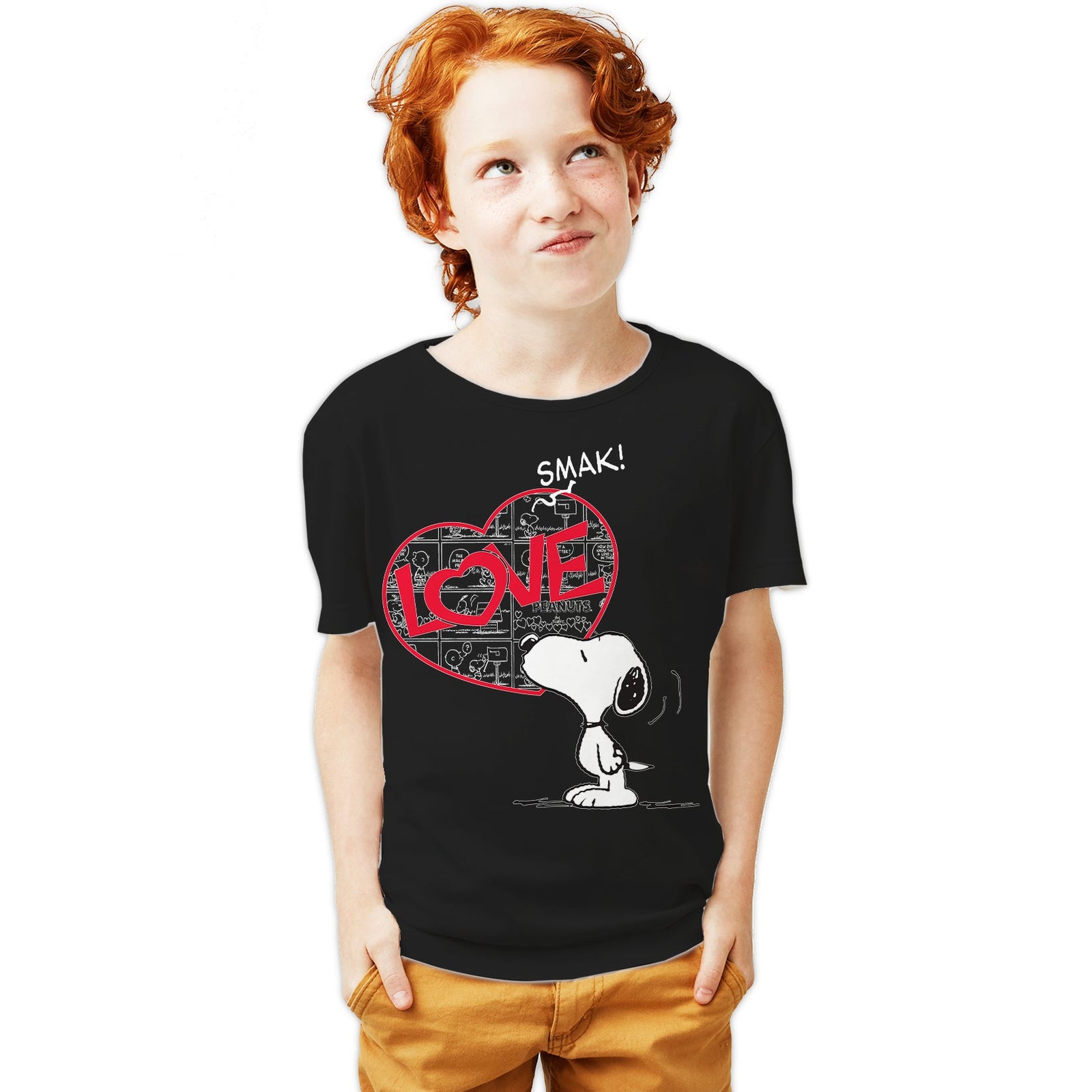 Peanuts Snoopy Comic Love Smak Official Youth T-Shirt