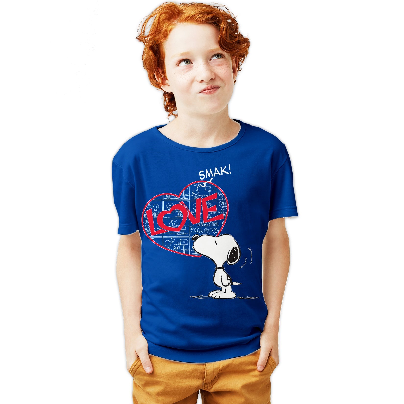Peanuts Snoopy Comic Love Smak Official Youth T-Shirt