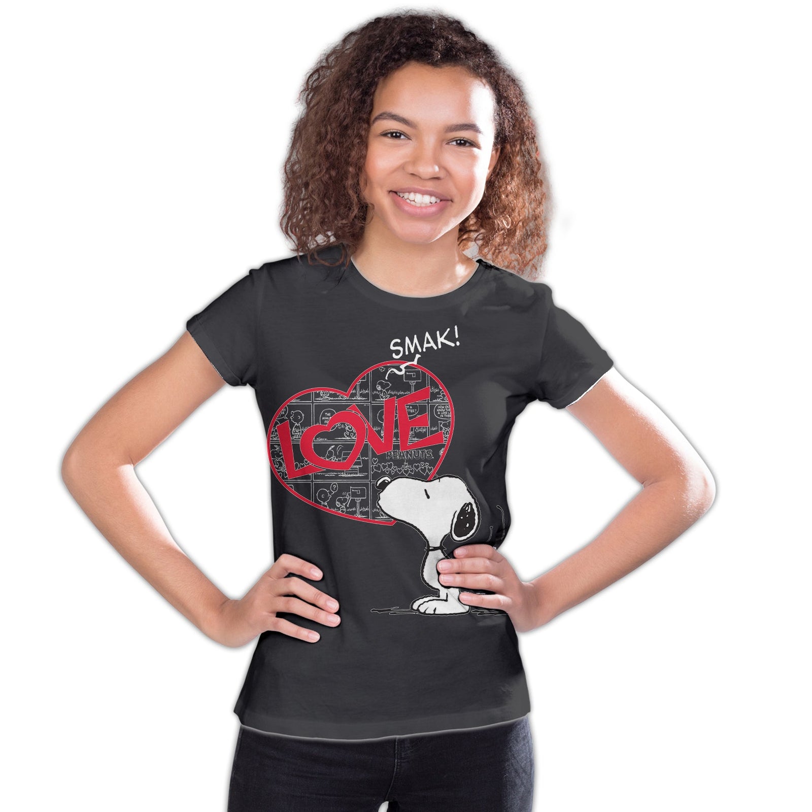 Peanuts Snoopy Comic Love Smak Official Youth T-Shirt