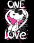 Peanuts Snoopy Graphic One Love Official Youth T-Shirt