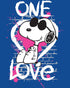 Peanuts Snoopy Graphic One Love Official Youth T-Shirt
