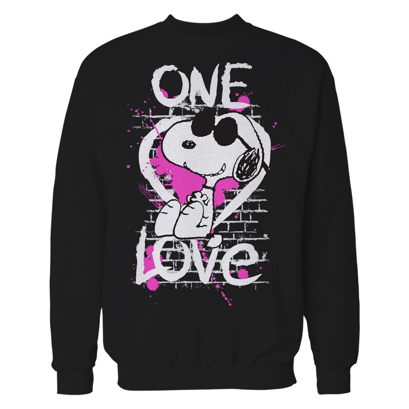 Peanuts Snoopy Graphic One Love Official Sweatshirt