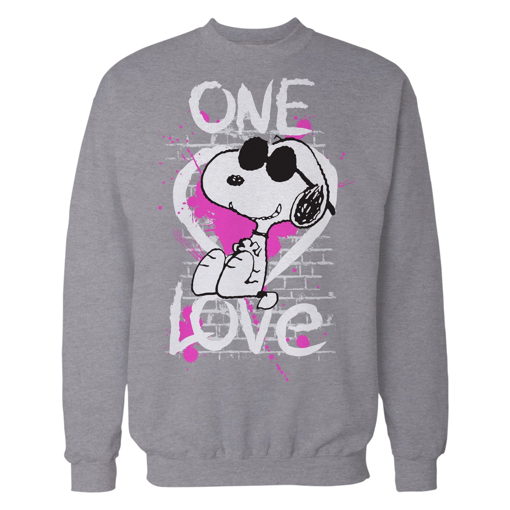 Peanuts Snoopy Graphic One Love Official Sweatshirt