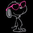 Peanuts Snoopy Heart Shades Official Women's T-shirt