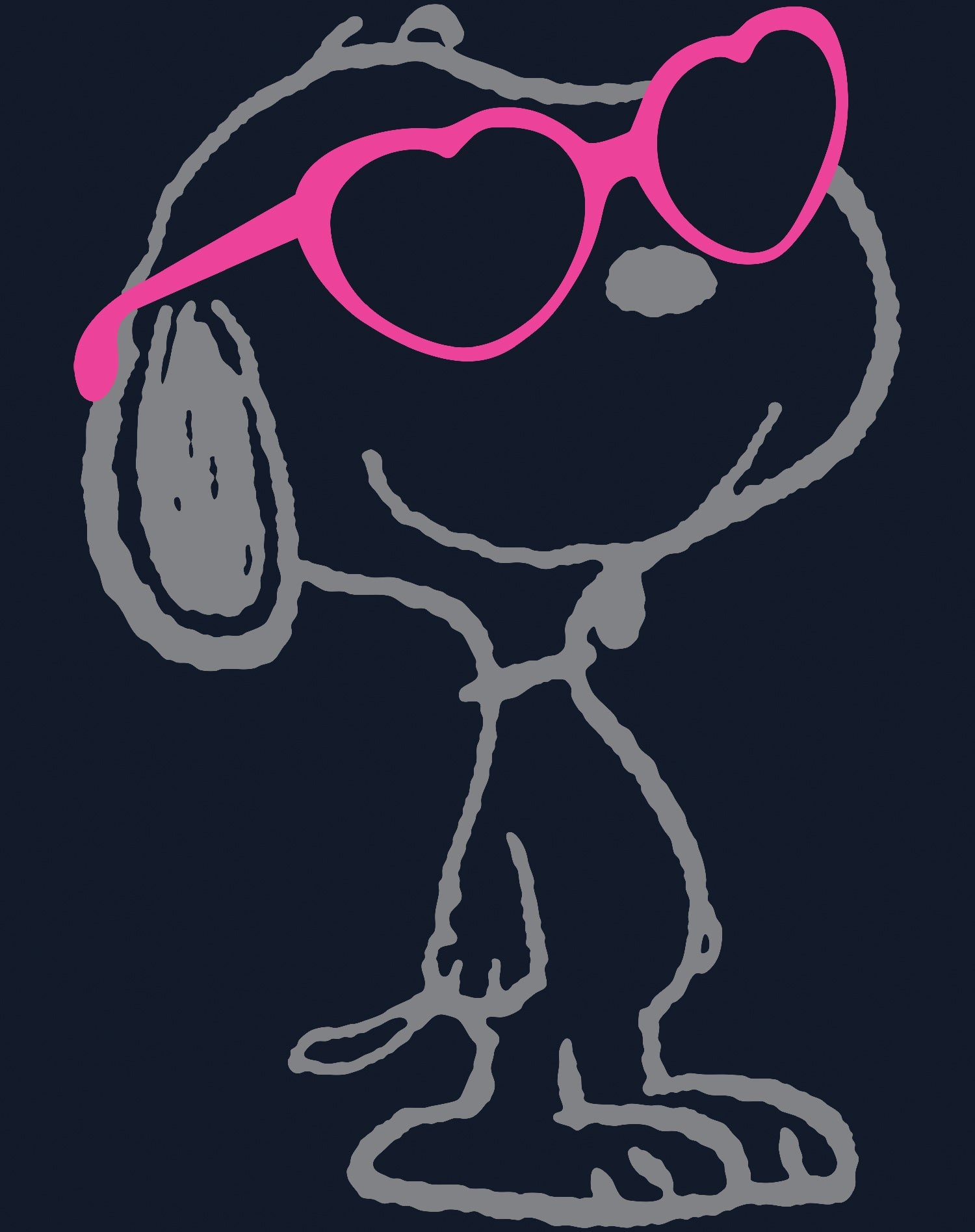 Peanuts Kids Snoopy Heart Shades Official Kid's T-Shirt