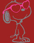Peanuts Snoopy Heart Shades Official Men's T-shirt