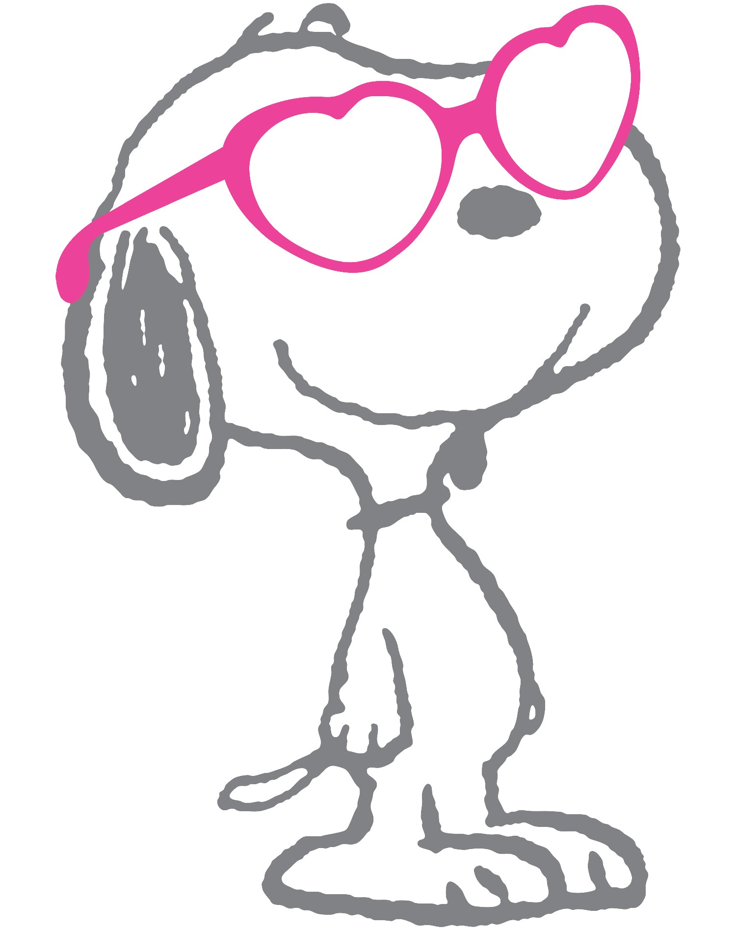 Peanuts Snoopy Heart Shades Official Youth T-Shirt