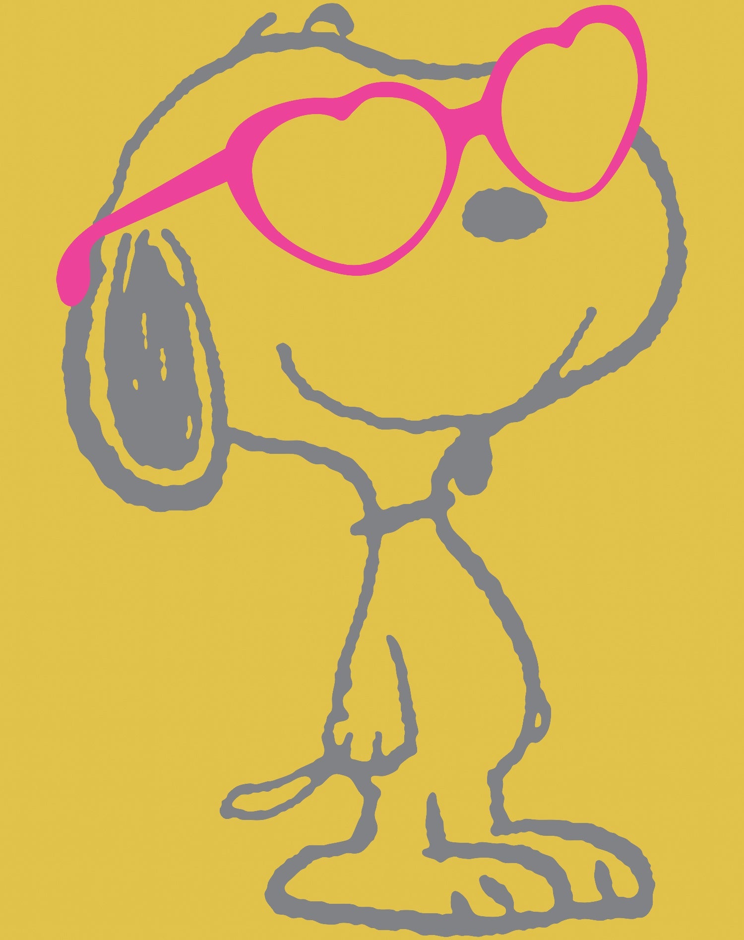 Peanuts Snoopy Heart Shades Official Youth T-Shirt