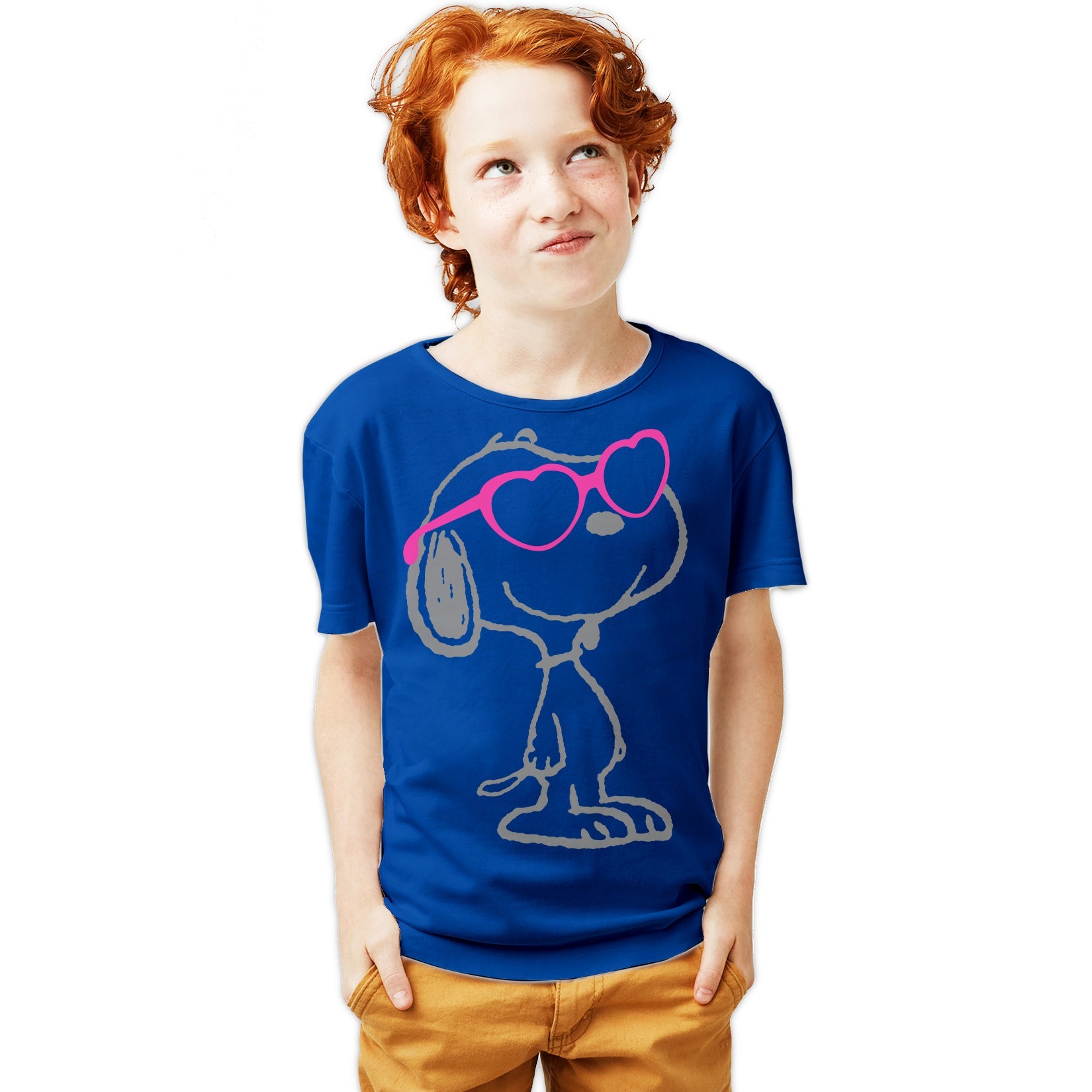 Peanuts Snoopy Heart Shades Official Youth T-Shirt