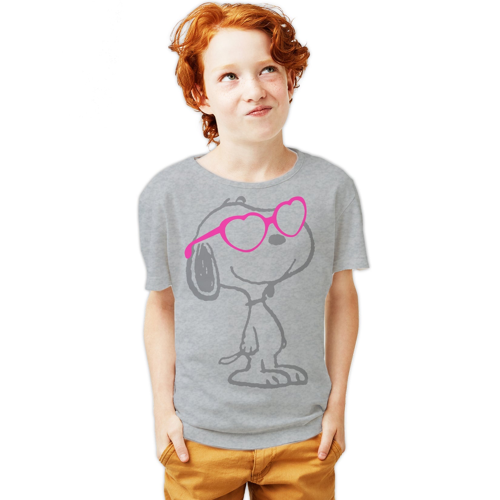 Peanuts Snoopy Heart Shades Official Youth T-Shirt