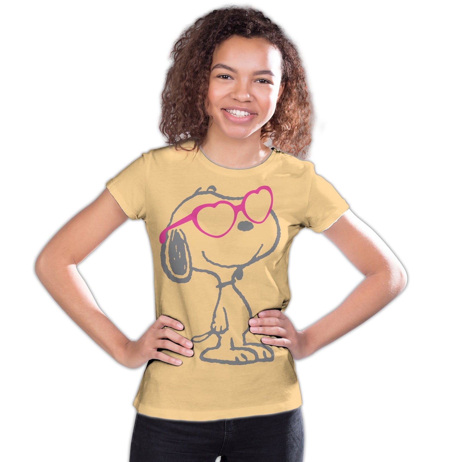 Peanuts Snoopy Heart Shades Official Youth T-Shirt