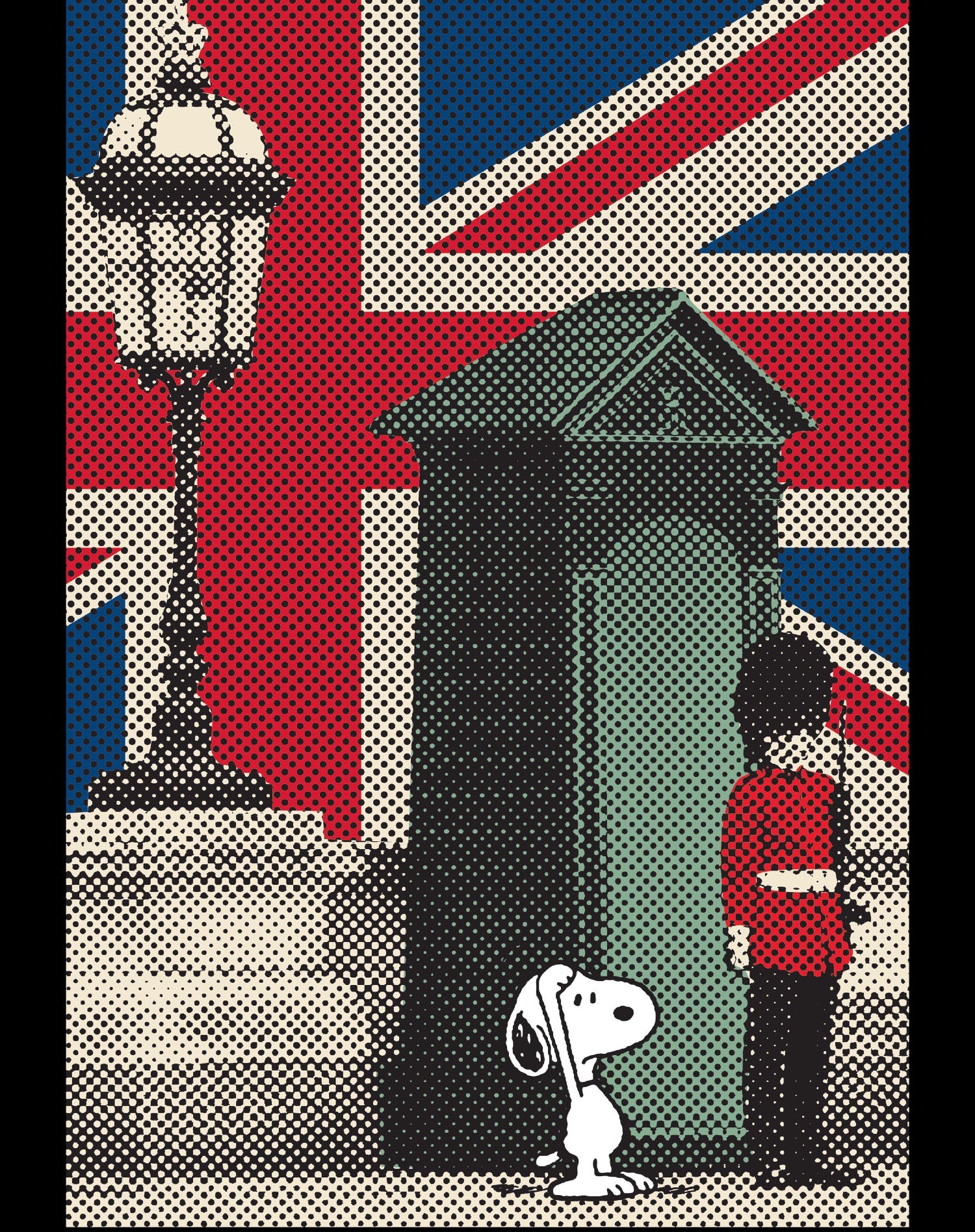 Peanuts Snoopy Remix UK Beefeater Official Youth T-Shirt