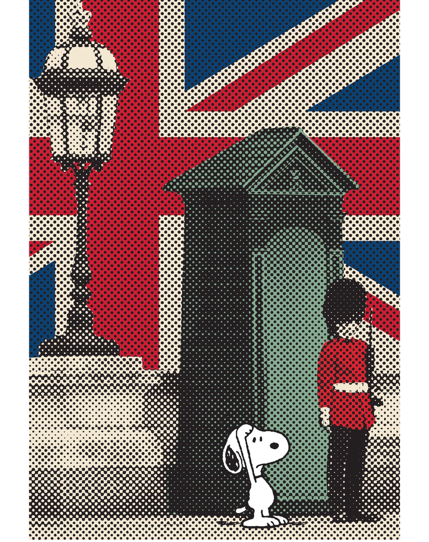 Peanuts Snoopy Remix UK Beefeater Official Youth T-Shirt