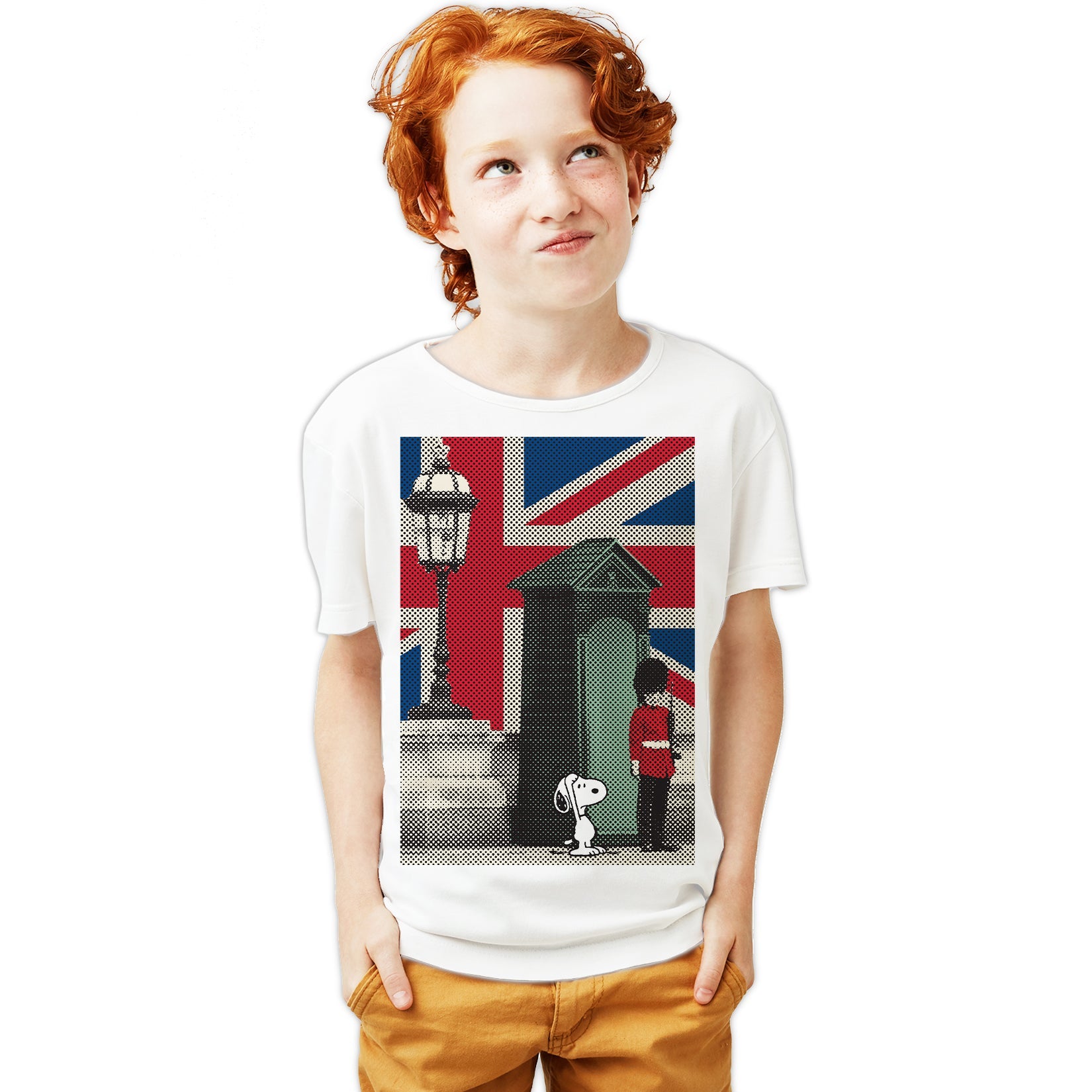 Peanuts Snoopy Remix UK Beefeater Official Youth T-Shirt