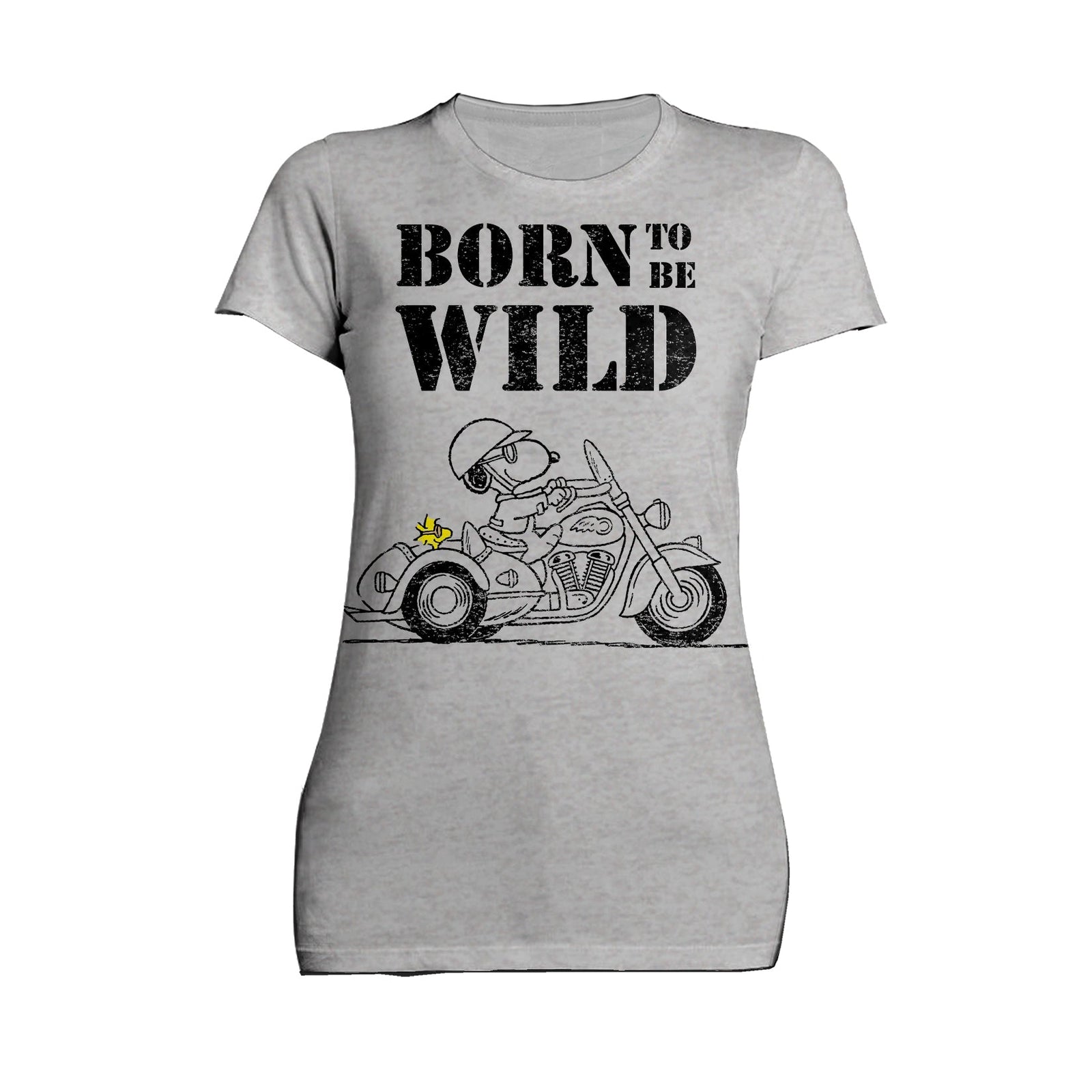 Peanuts Snoopy Sketch Born Wild Official Women's T-shirt