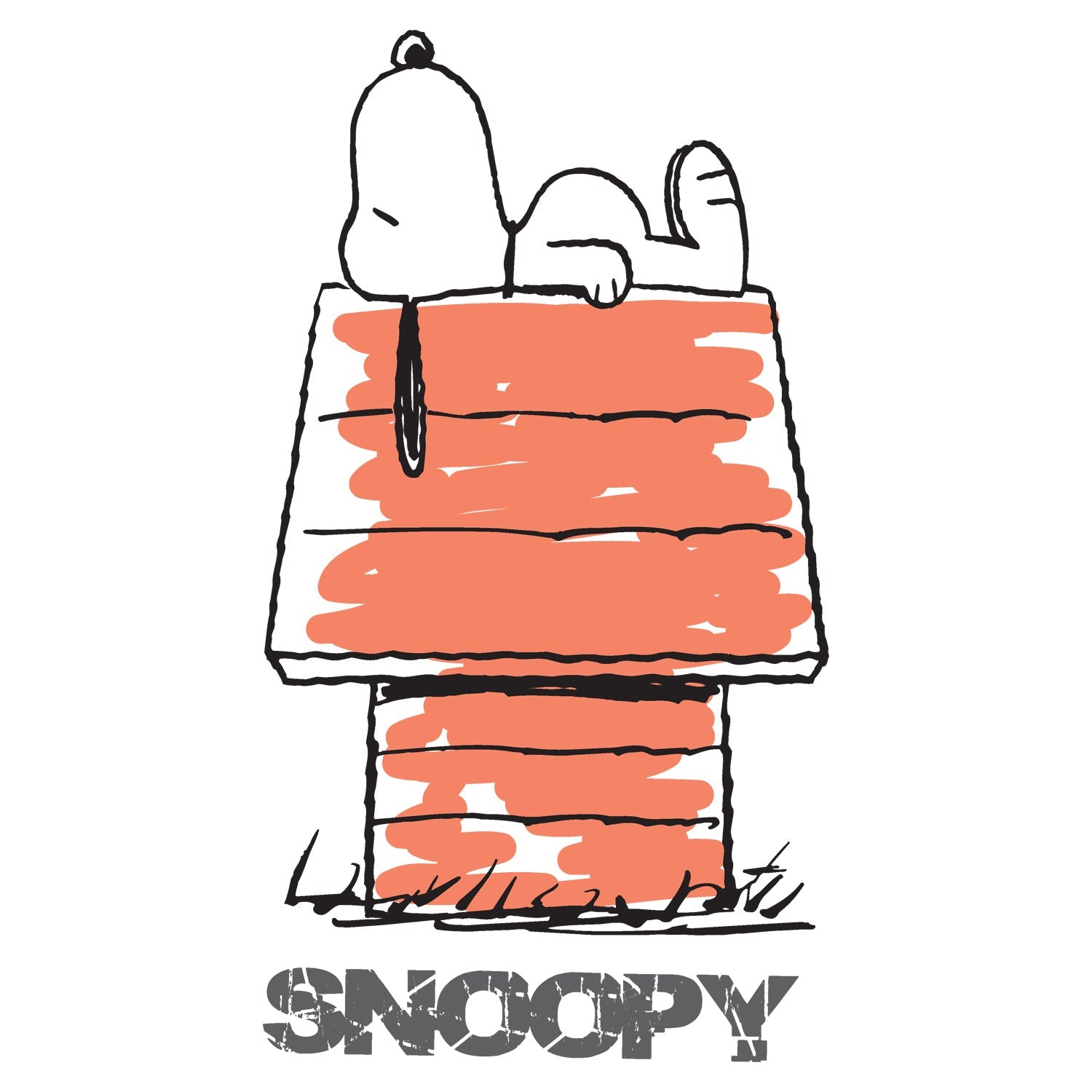 Peanuts Kids Snoopy Logo House Official Kid's T-Shirt