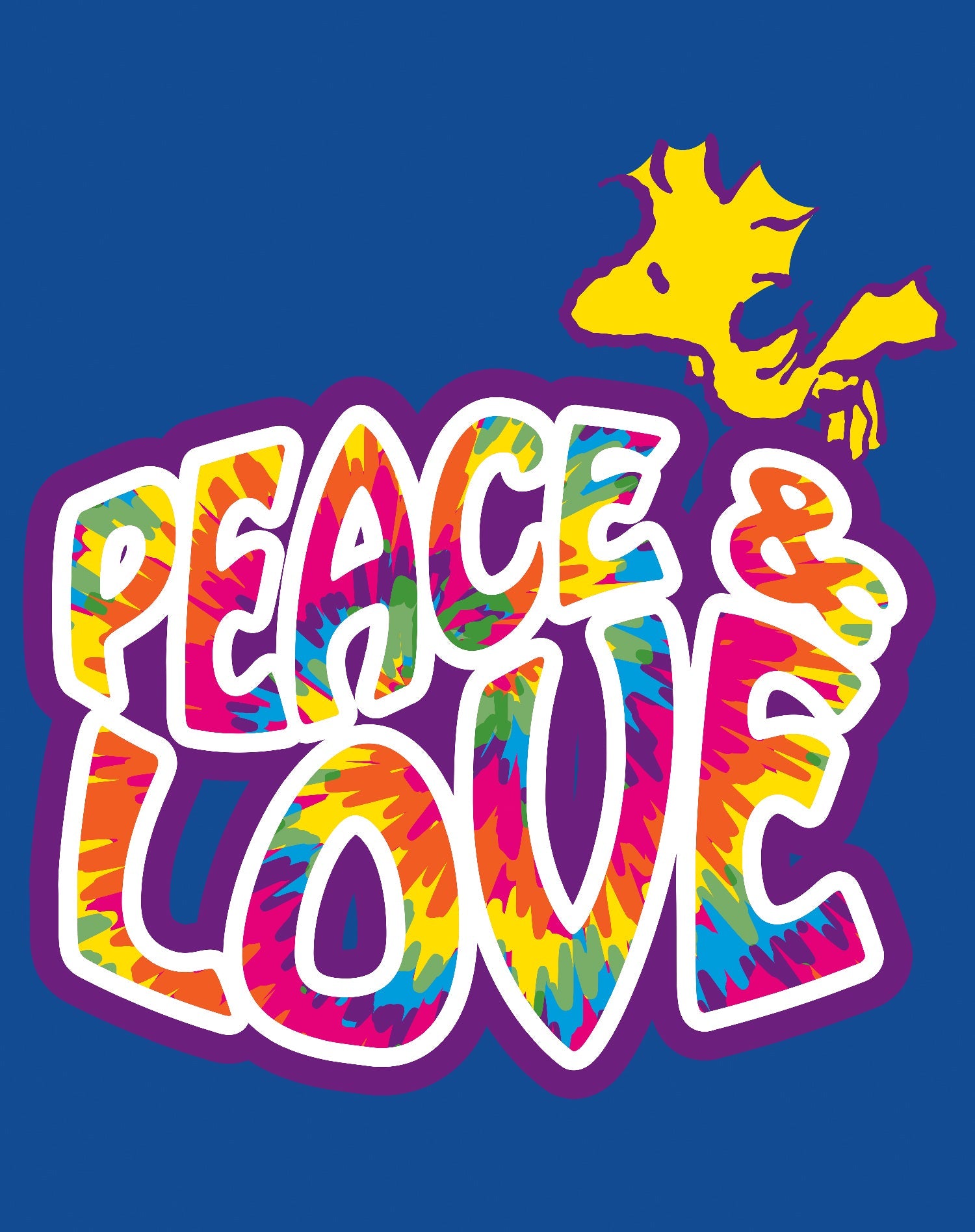 Peanuts Woodstock Peace Love Official Youth T-Shirt