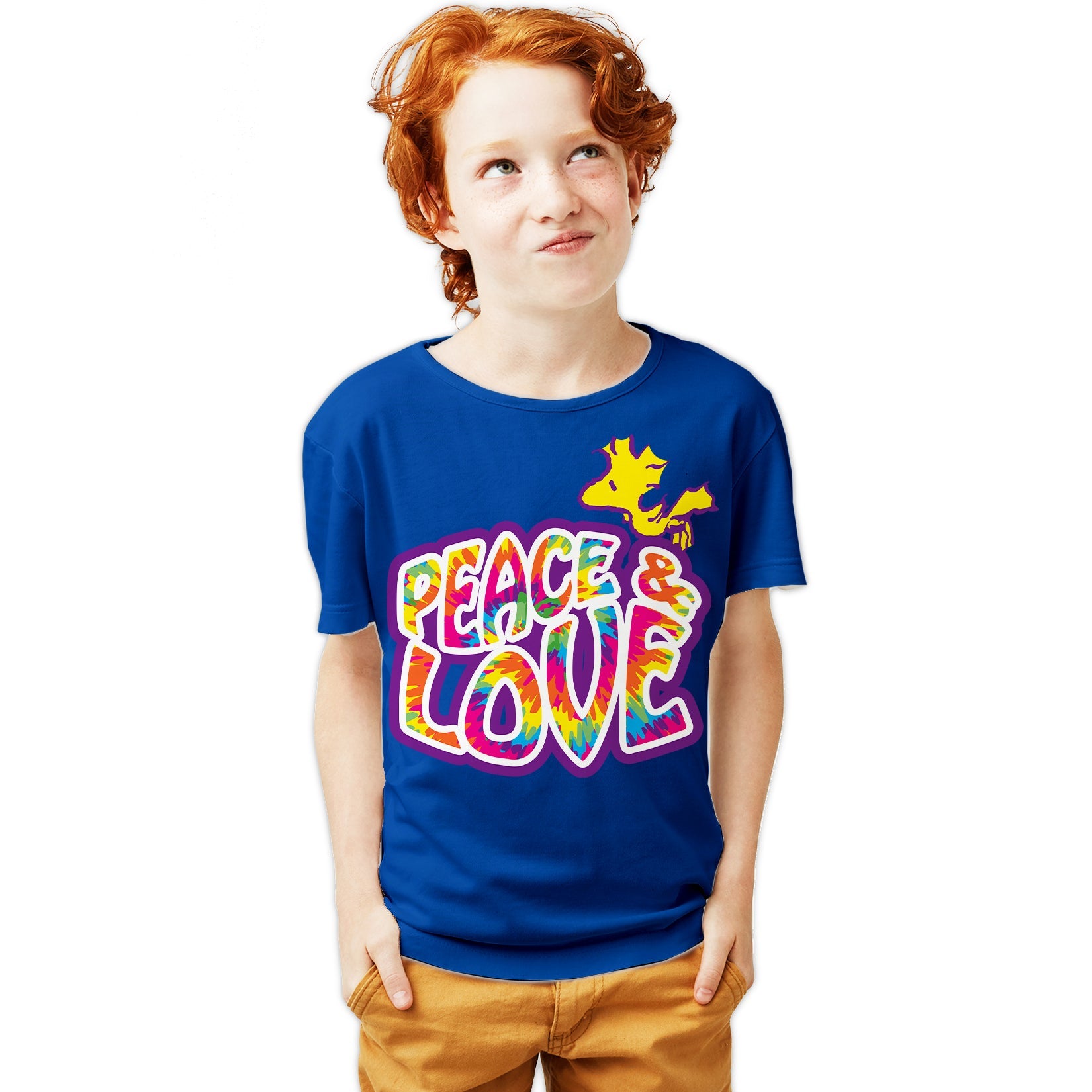 Peanuts Woodstock Peace Love Official Youth T-Shirt