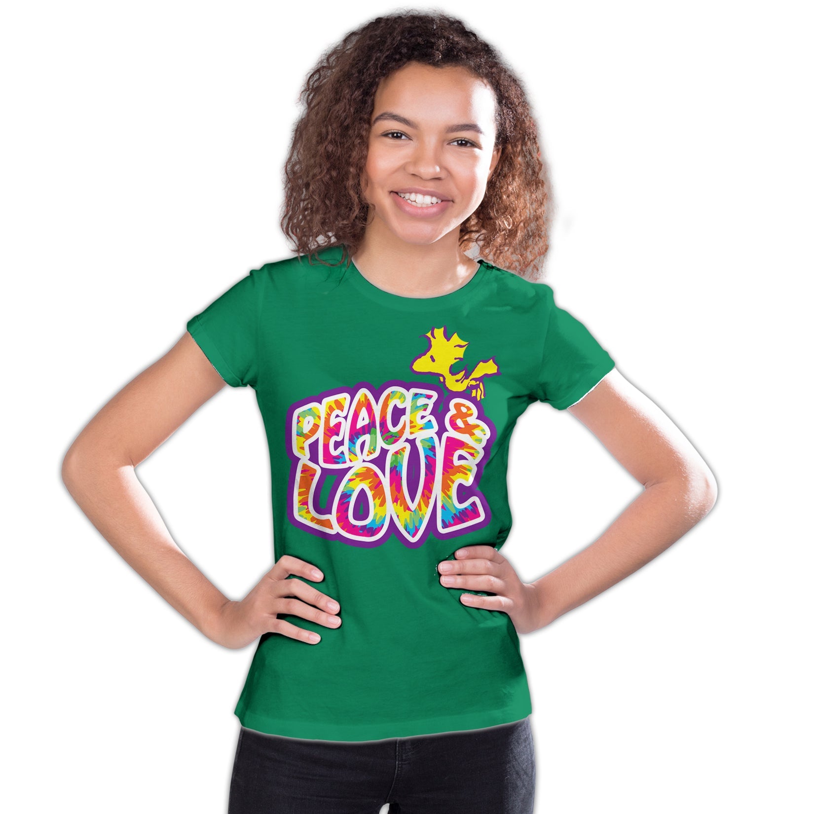 Peanuts Woodstock Peace Love Official Youth T-Shirt