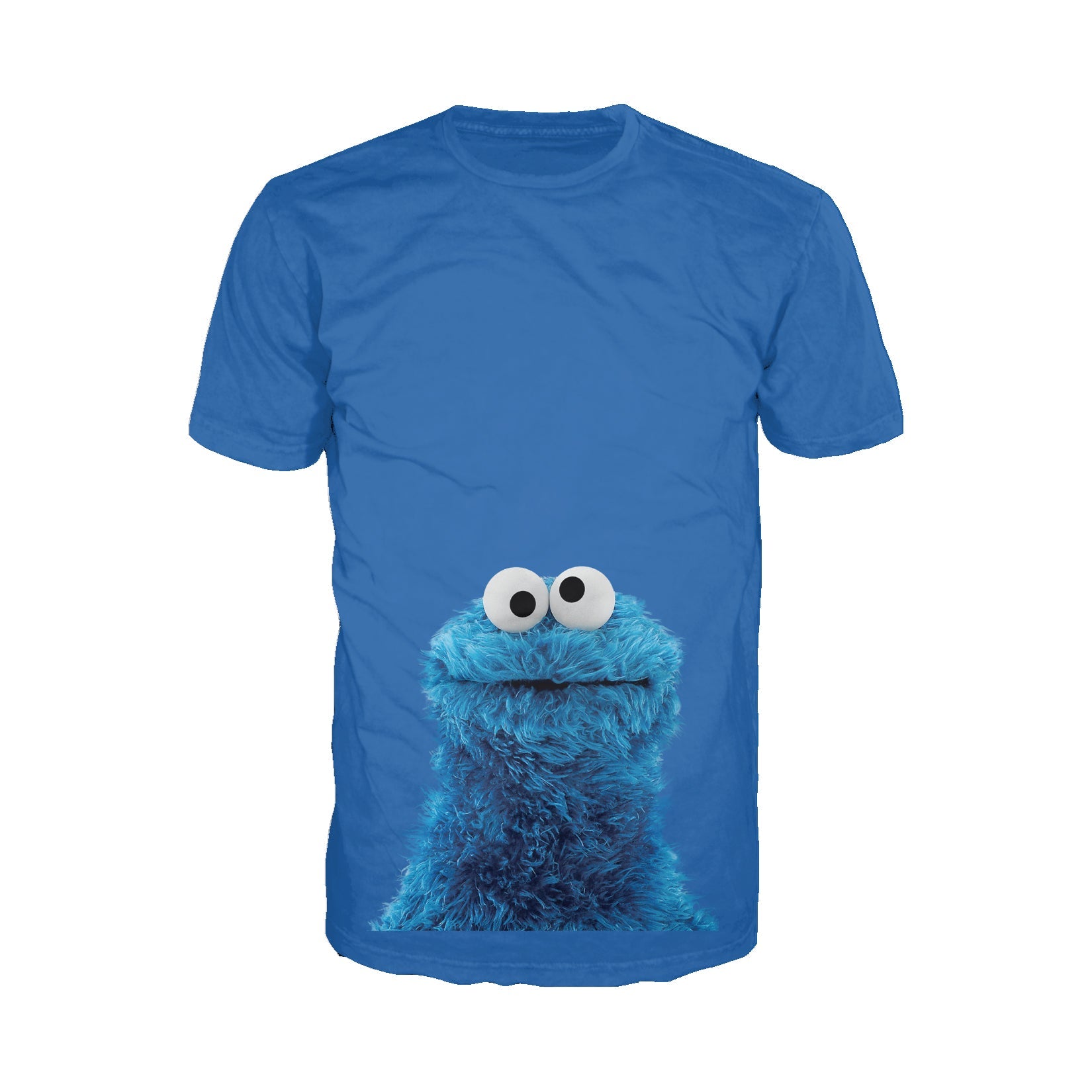 Sesame Street Cookie Monster Photo Head Official Men's T-Shirt ()