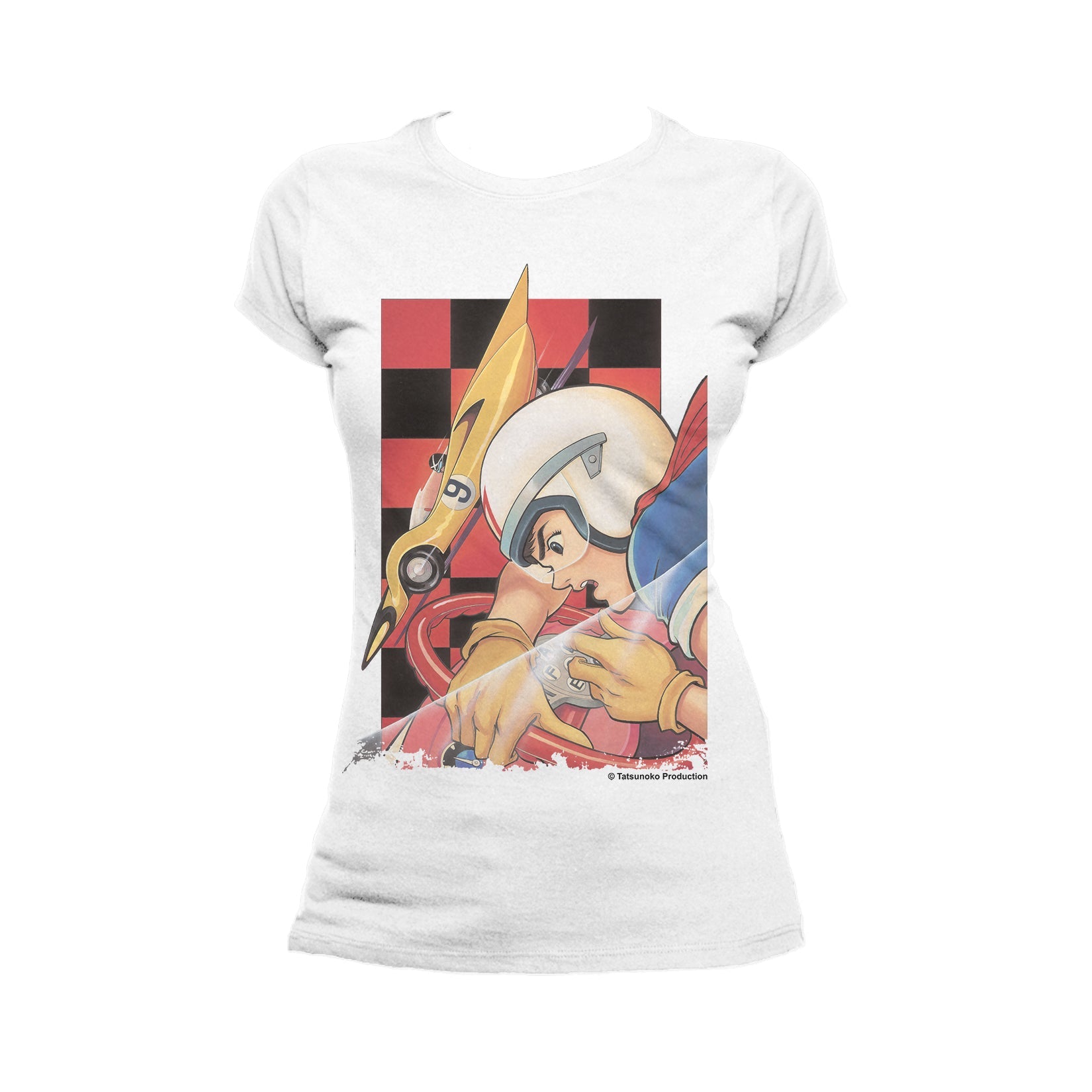 Speed Racer Checkered Red Official Women's T-shirt ()