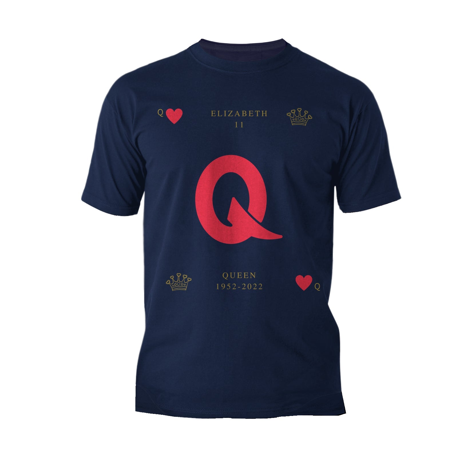 UA Queen's Platinum Jubilee Elizabeth II Heart Queen Men's T-shirt ()