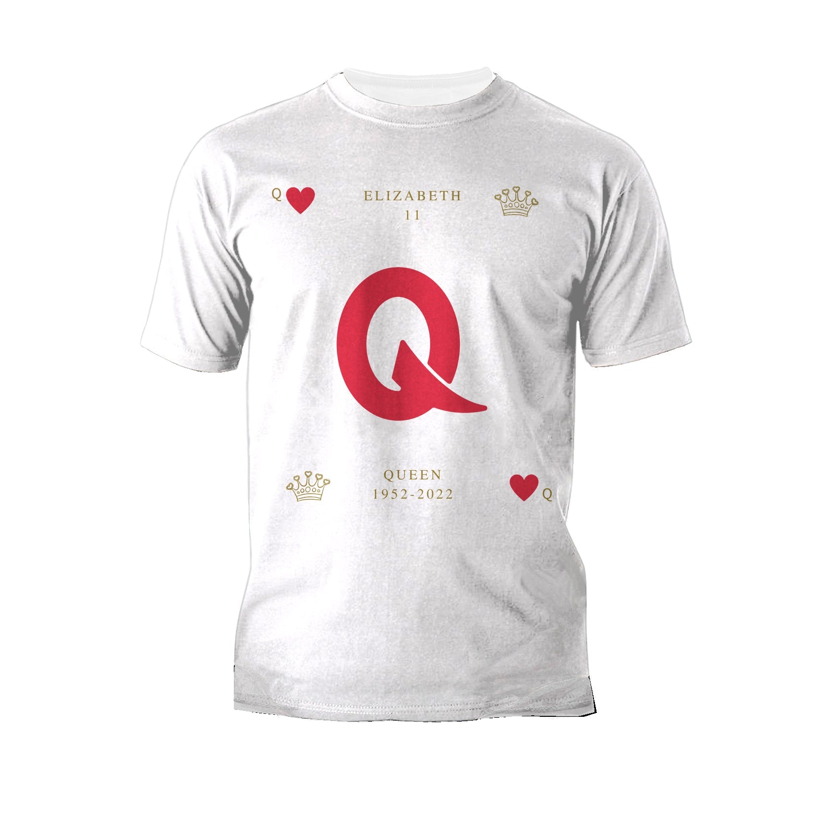 UA Queen's Platinum Jubilee Elizabeth II Heart Queen Men's T-shirt ()