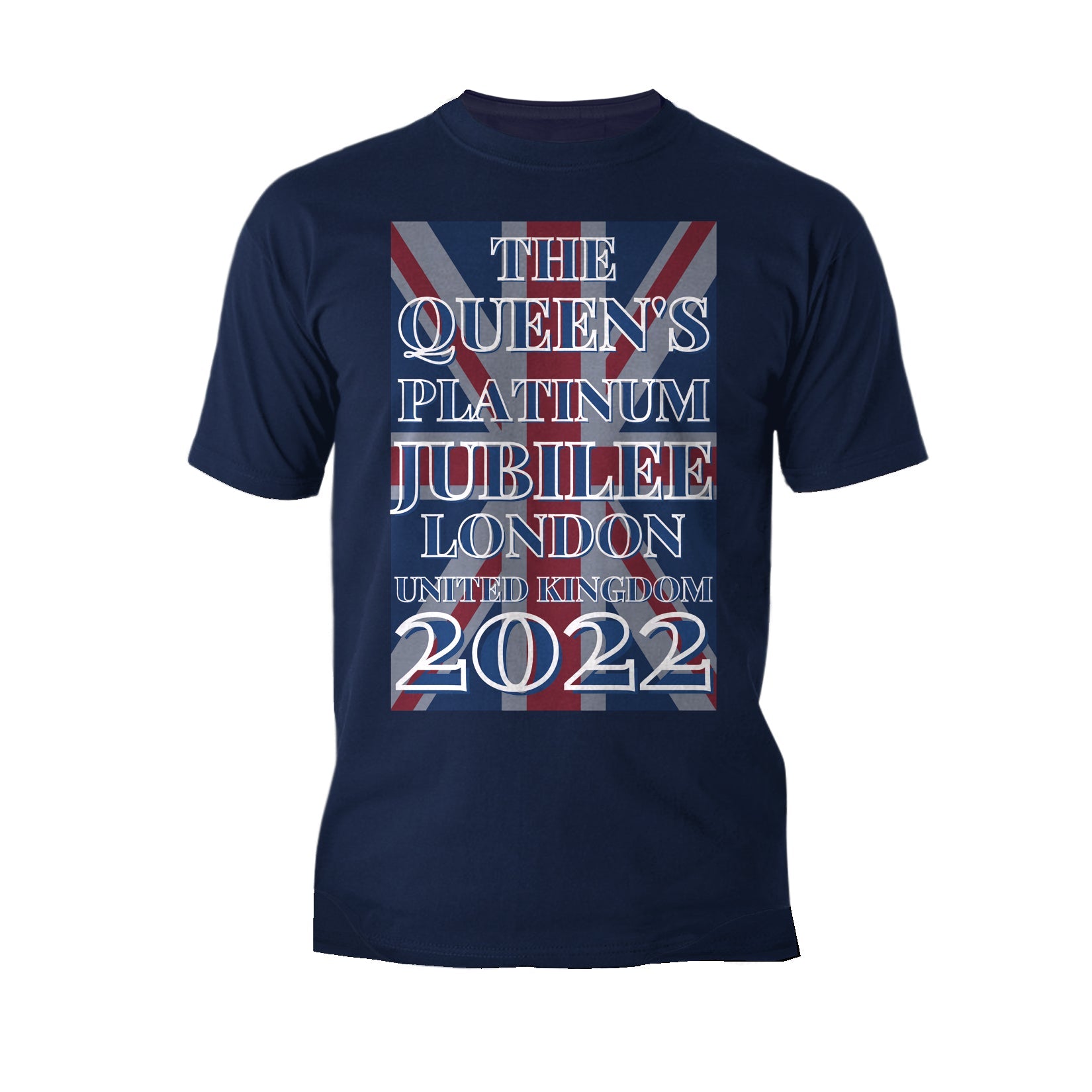 UA Queen's Platinum Jubilee London UK Flag Men's T-shirt ()