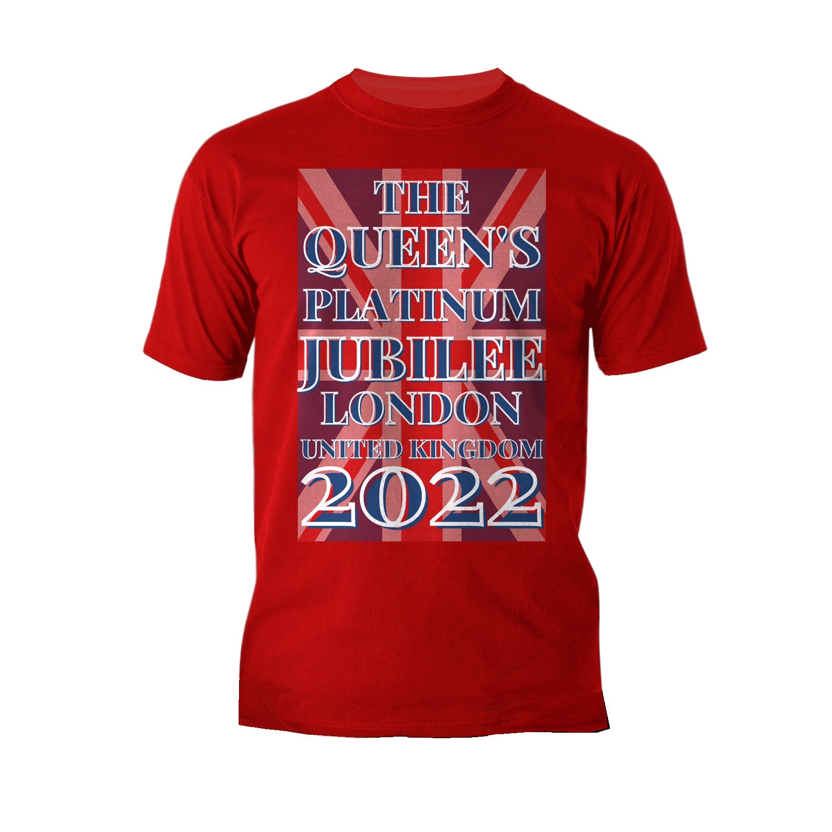 UA Queen's Platinum Jubilee London UK Flag Men's T-shirt ()