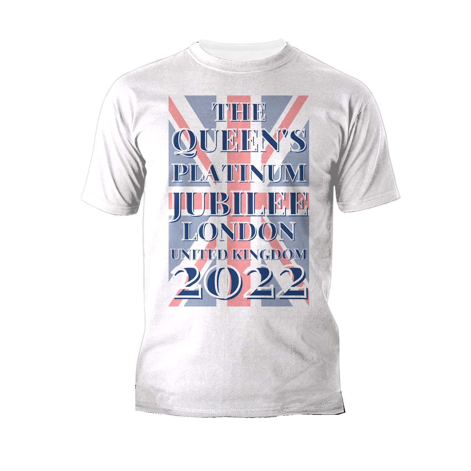 UA Queen's Platinum Jubilee London UK Flag Men's T-shirt ()