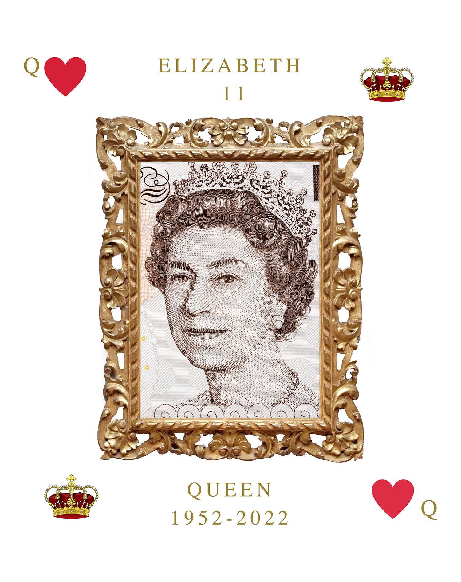UA Queen's Platinum Jubilee Queen Of Heart's Men's T-shirt ()