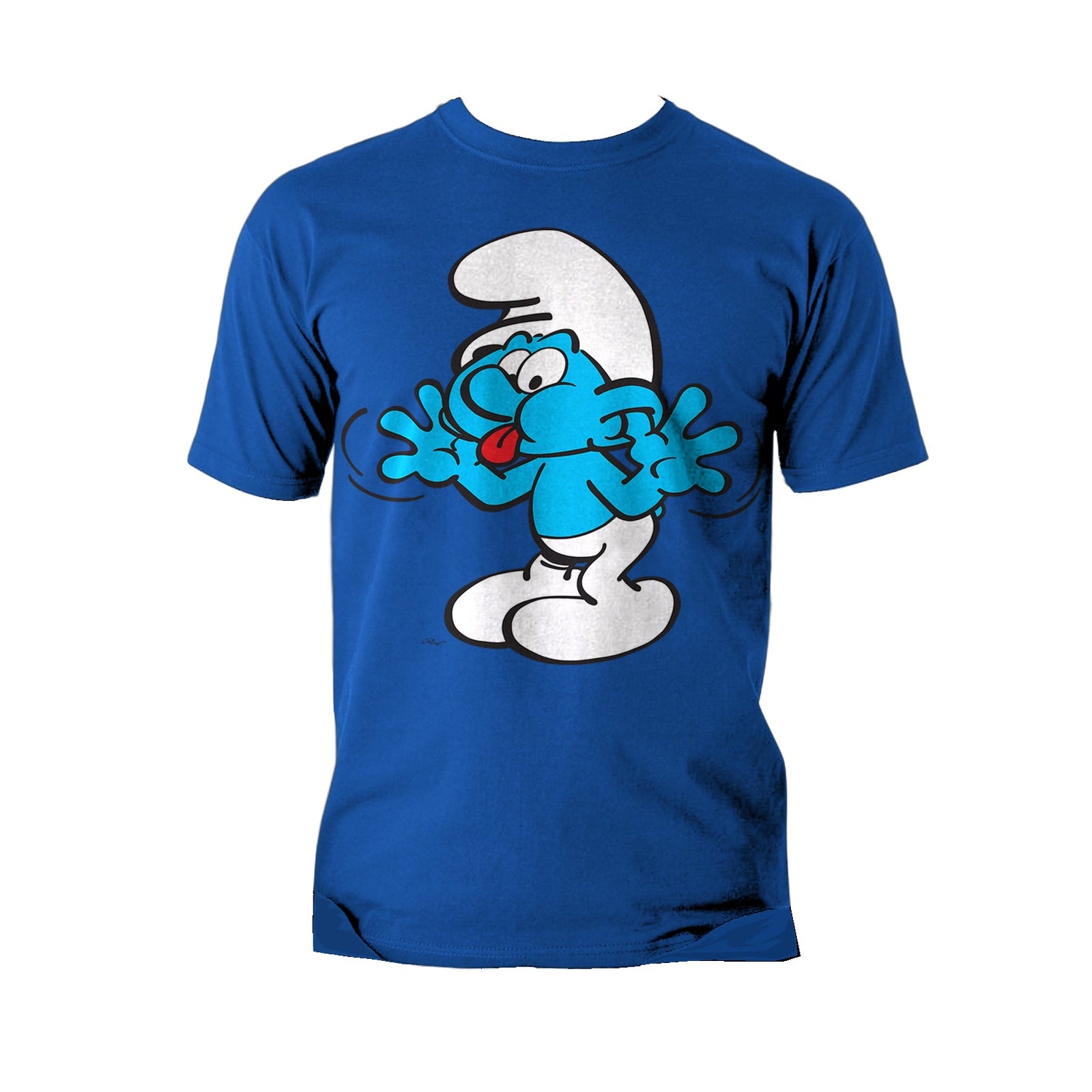 The Smurfs Jokey Smurf Tongue Official Men's T-shirt ()