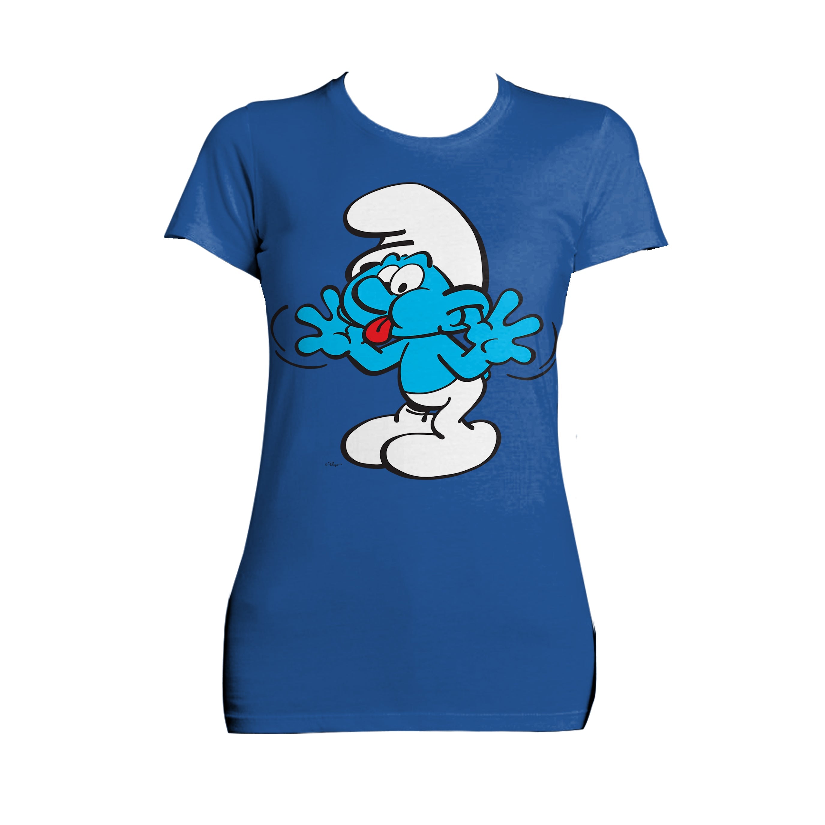 The Smurfs Jokey Smurf Tongue Official Women's T-shirt ()