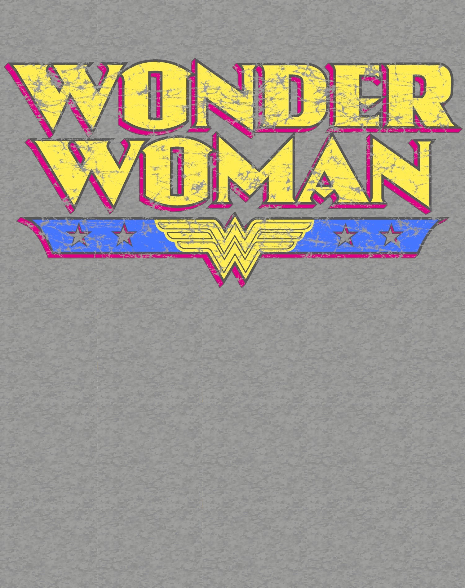 DC Comics Wonder Woman Logo Vintage Official Men's T-Shirt ()