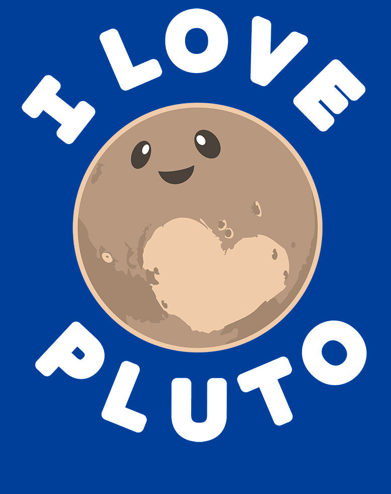 Weird Science I Love Pluto Official Men's T-shirt ()